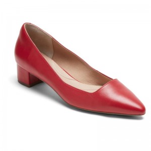 Women Rockport Total Motion Gracie Heels Red USA | MA9-39103