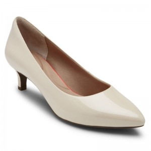 Women Rockport Total Motion Kalila Heels Cream USA | GN7-55635