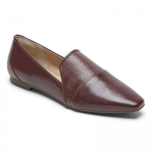 Women Rockport Total Motion Laylani Accent Loafers Dark Red USA | UH0-47624