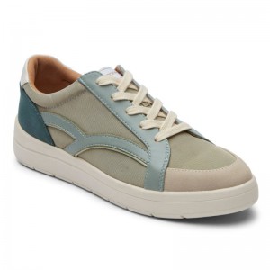 Women Rockport truFLEX Navya Retro Sneakers Green USA | VX2-14451