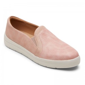 Women Rockport truFLEX Navya Slip Ons Pink USA | EB0-77867