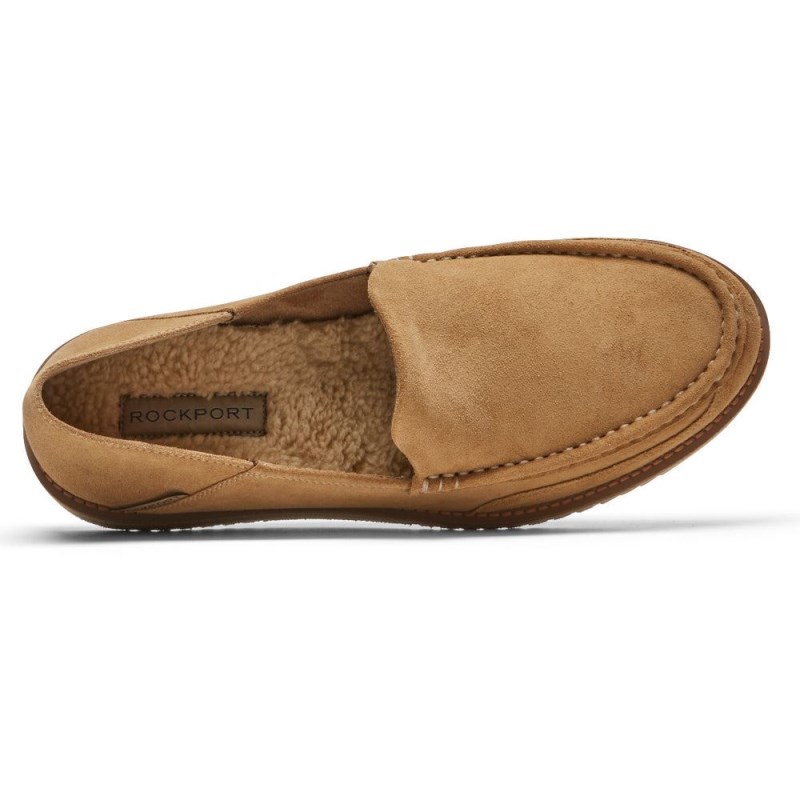 Men Rockport Axelrod Crushback Slip-On Loafers Brown USA | XN6-23162