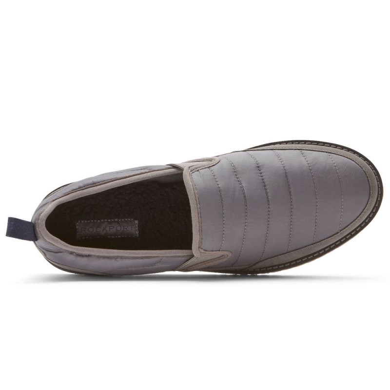 Men Rockport Axelrod Quilted Slip-On Loafers Grey USA | FA8-59395