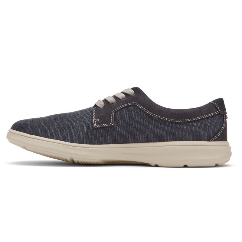 Men Rockport Beckwith Plain Toe 4-Eye Oxford Sneakers Navy USA | JM6-75117