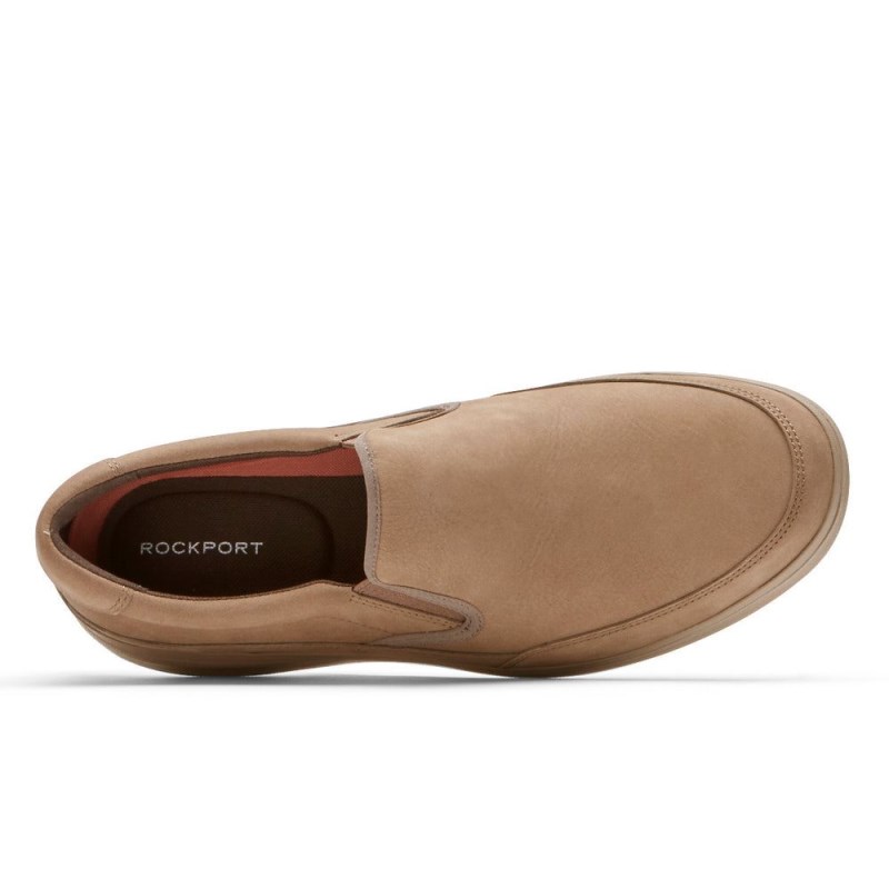 Men Rockport Beckwith Slip-On Loafers Brown USA | IA8-67556