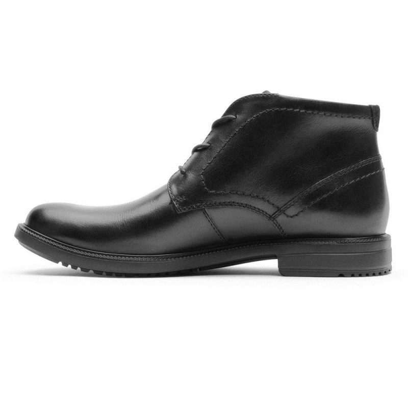 Men Rockport Berenger Chukka Boots Black USA | FC1-93329