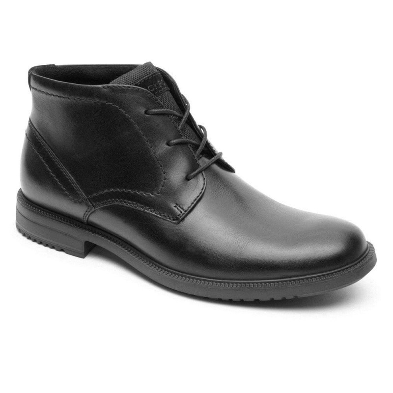 Men Rockport Berenger Chukka Boots Black USA | FC1-93329