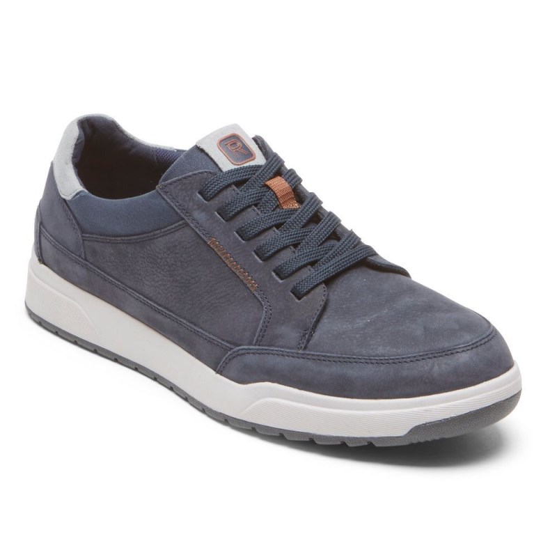 Men Rockport Bronson Lace to Toe Sneakers Navy USA | UG6-38053