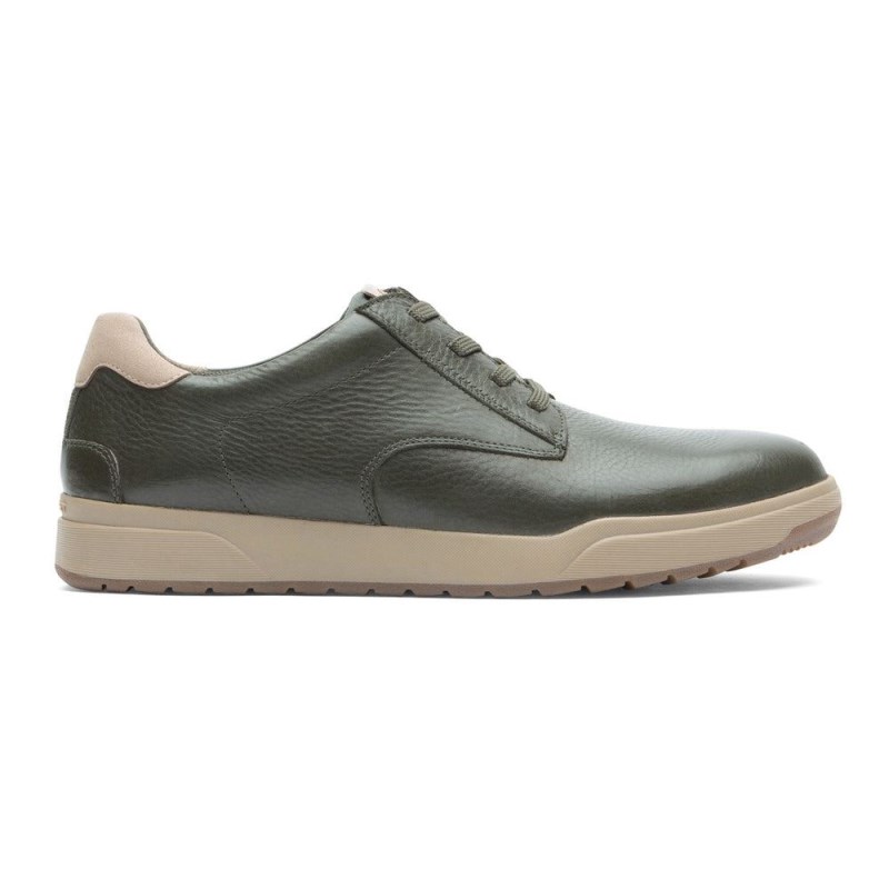 Men Rockport Bronson Plain Toe Sneakers Green USA | PQ1-54325