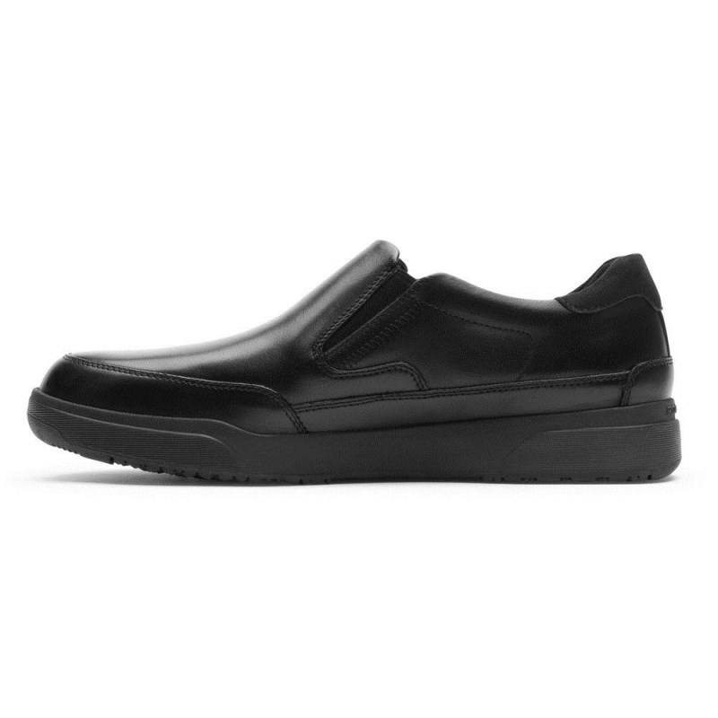 Men Rockport Bronson Slip-On Loafers Black USA | EC5-40054