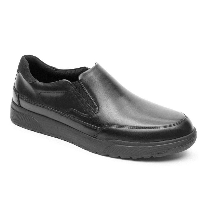 Men Rockport Bronson Slip-On Loafers Black USA | EC5-40054