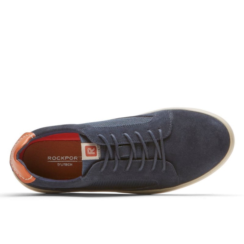 Men Rockport Caldwell Cupsole Sneakers Navy USA | SF5-17741