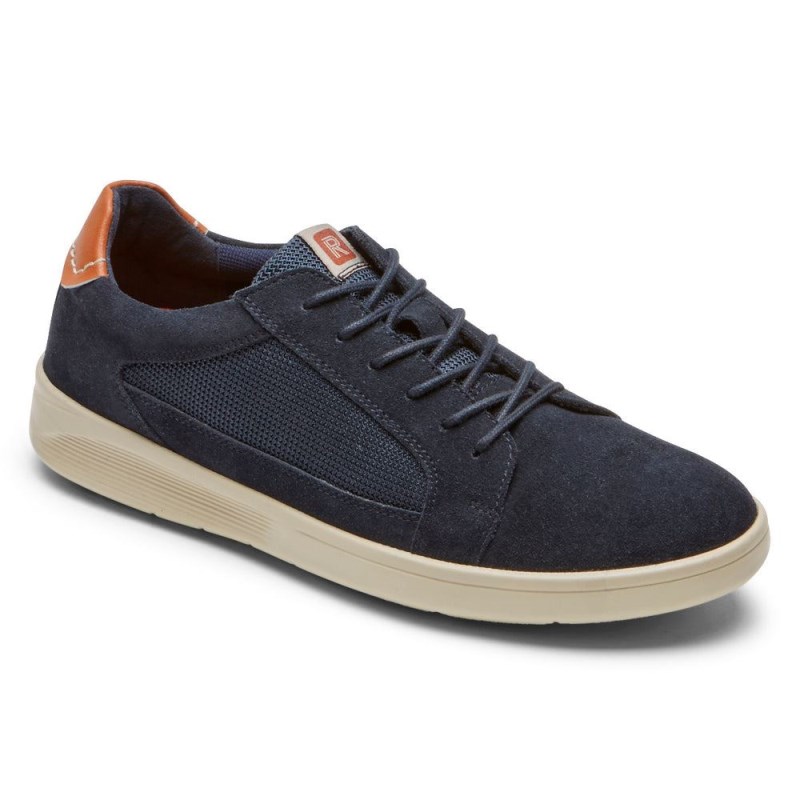 Men Rockport Caldwell Cupsole Sneakers Navy USA | SF5-17741