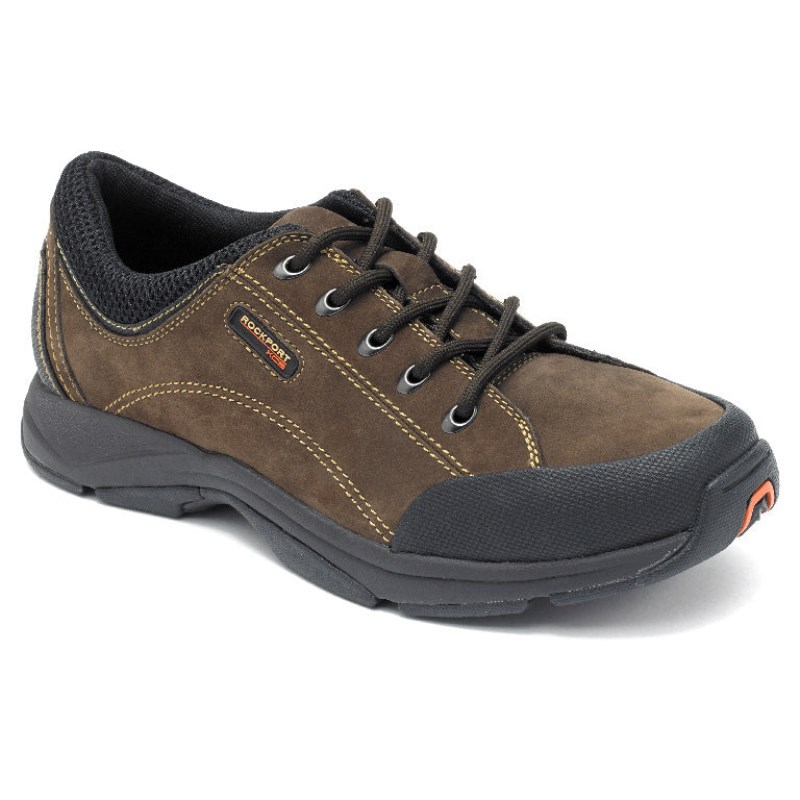 Men Rockport Chranson Lace-Up Walking Shoes Dark Brown/Black USA | AK5-77227