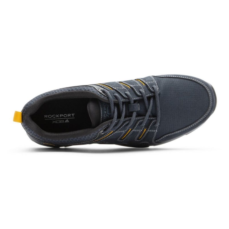 Men Rockport Chranson Sport Trekker Sneakers Navy USA | KI8-79437