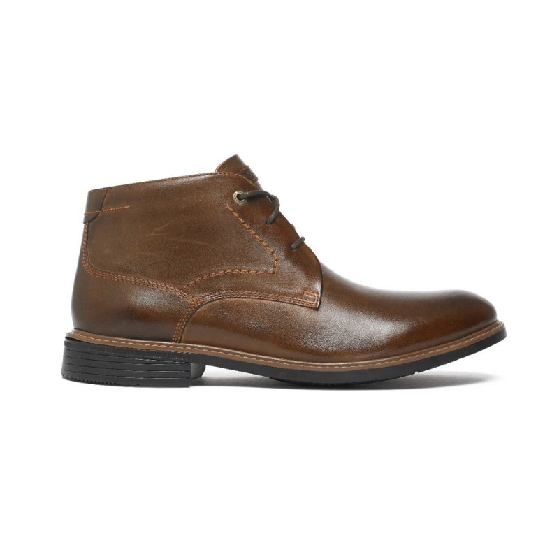 Men Rockport Classic Break Chukka Boots Dark Brown USA | ZC2-10771