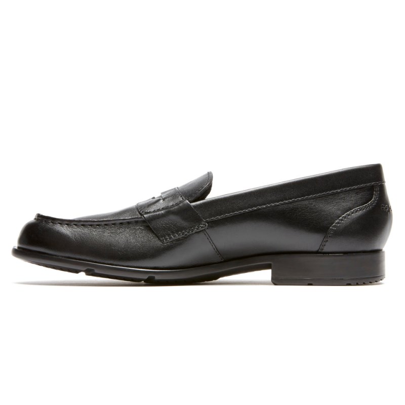 Men Rockport Classic Penny Loafers Black USA | ZC1-62146