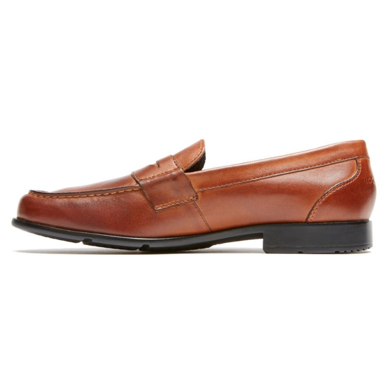 Men Rockport Classic Penny Loafers Brown USA | XS6-54655