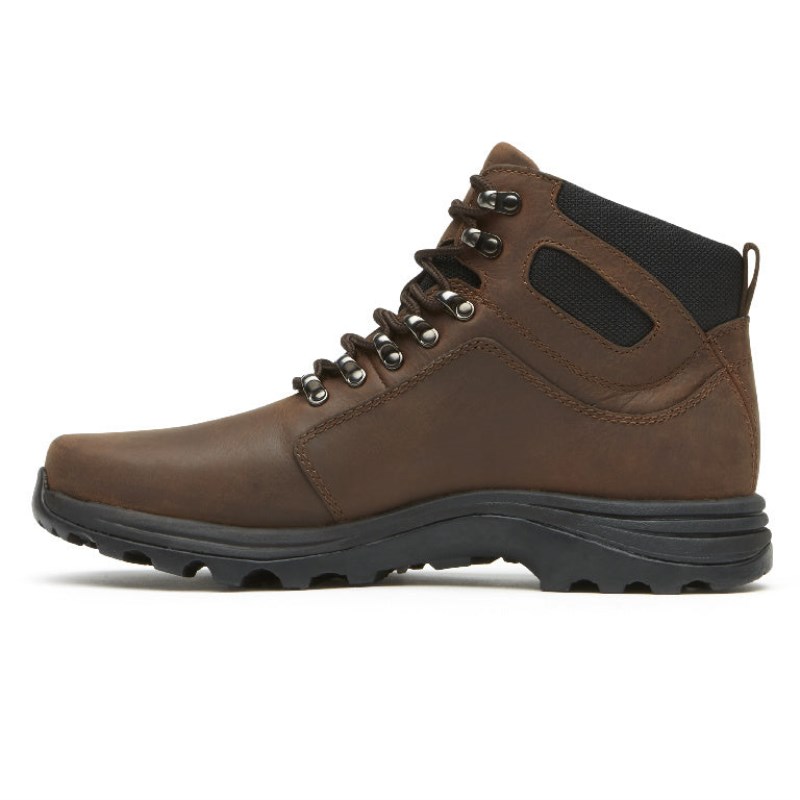 Men Rockport Cold Springs Waterproof Elkhart Hiking Boots Brown USA | OI2-09670