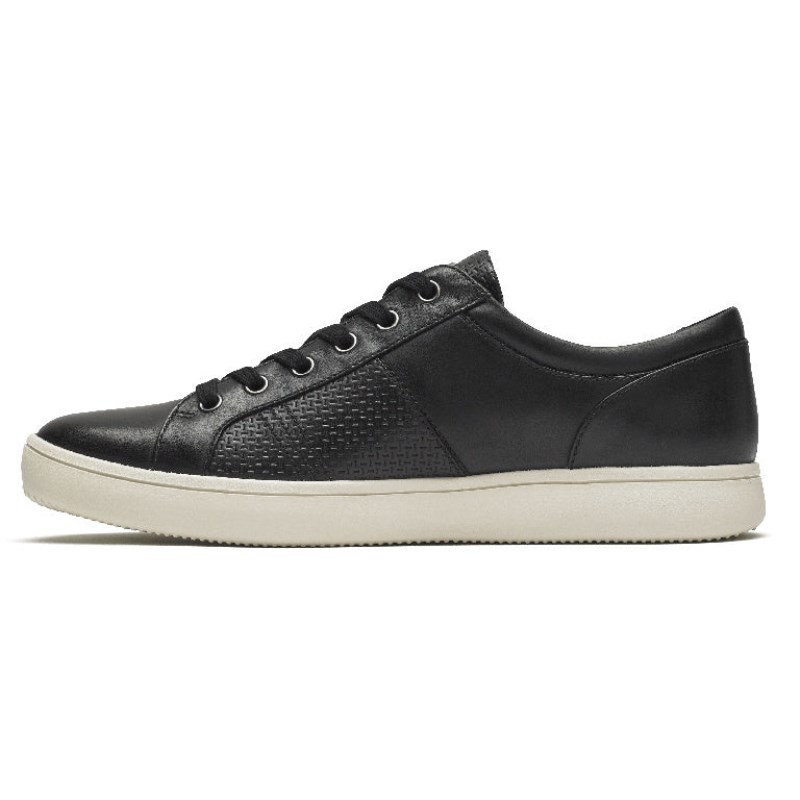 Men Rockport Colle Tie Classic Sneakers Black USA | ID1-24932