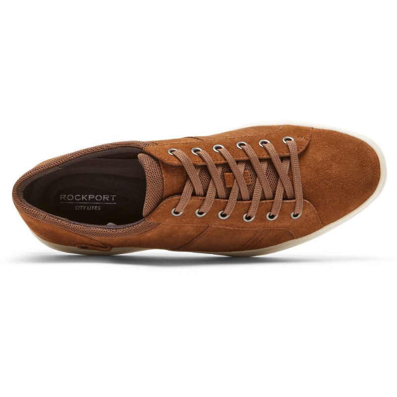 Men Rockport Colle Tie Sneakers Brown USA | DV2-27282