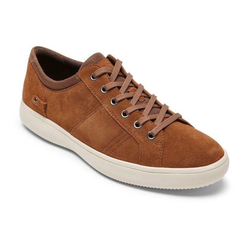 Men Rockport Colle Tie Sneakers Brown USA | DV2-27282