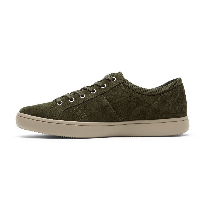 Men Rockport Colle Tie Sneakers Olive USA | FO4-94129