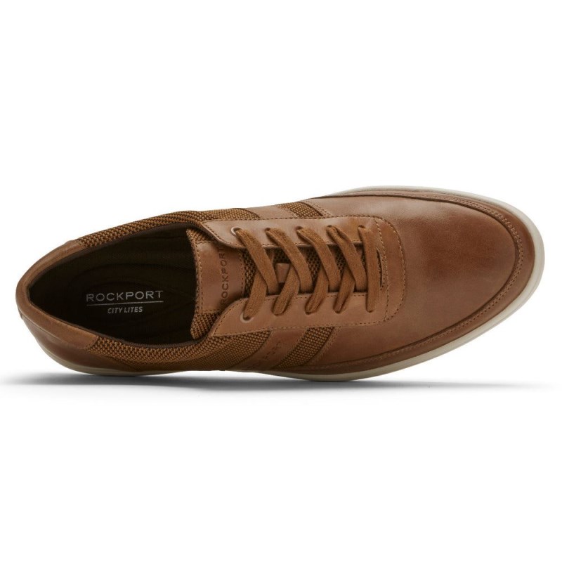 Men Rockport Colle Ubal Sneakers Brown USA | AZ1-87108