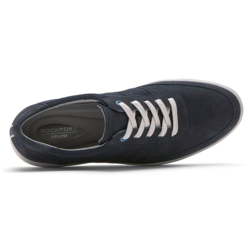 Men Rockport Colle Ubal Sneakers Navy USA | VQ7-79567