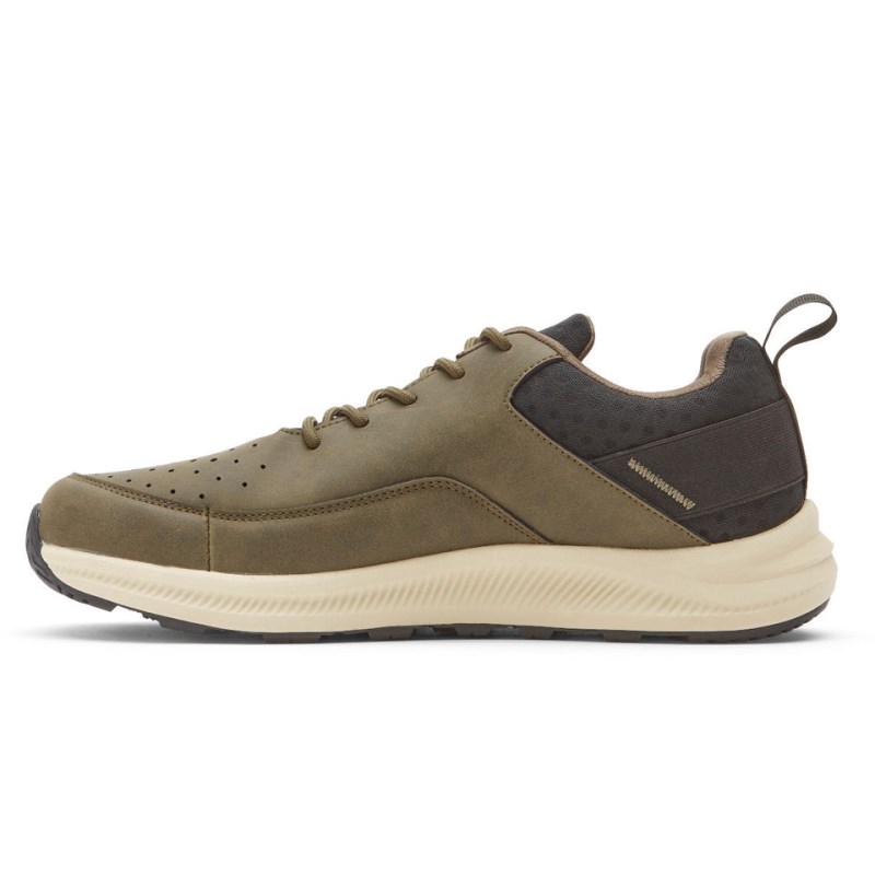 Men Rockport Colton Lace-Up Sneakers Olive USA | YR8-78307