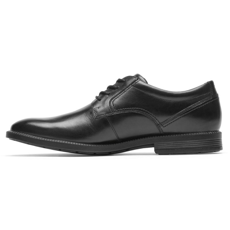 Men Rockport DresSports Office Plain Toe Oxford Shoes Black USA | OY1-46574