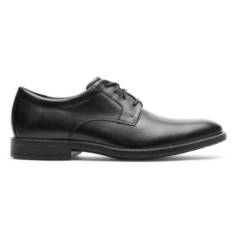 Men Rockport DresSports Premium Waterproof Oxford Shoes Black USA | JW9-90079