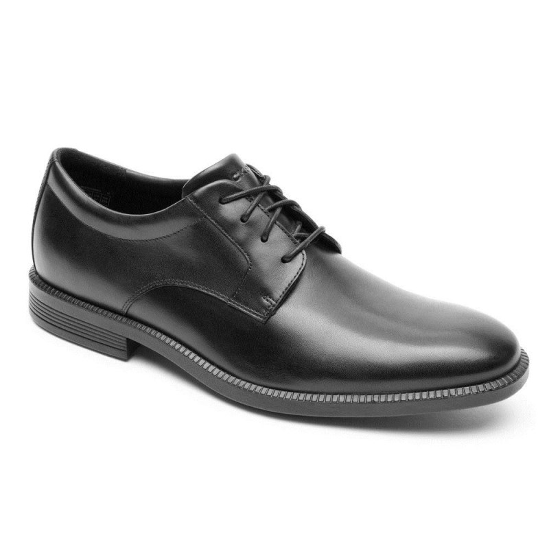 Men Rockport DresSports Premium Waterproof Oxford Shoes Black USA | JW9-90079