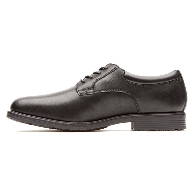 Men Rockport Essential Details Waterproof Plain Toe Oxford Shoes Black USA | JK4-77227