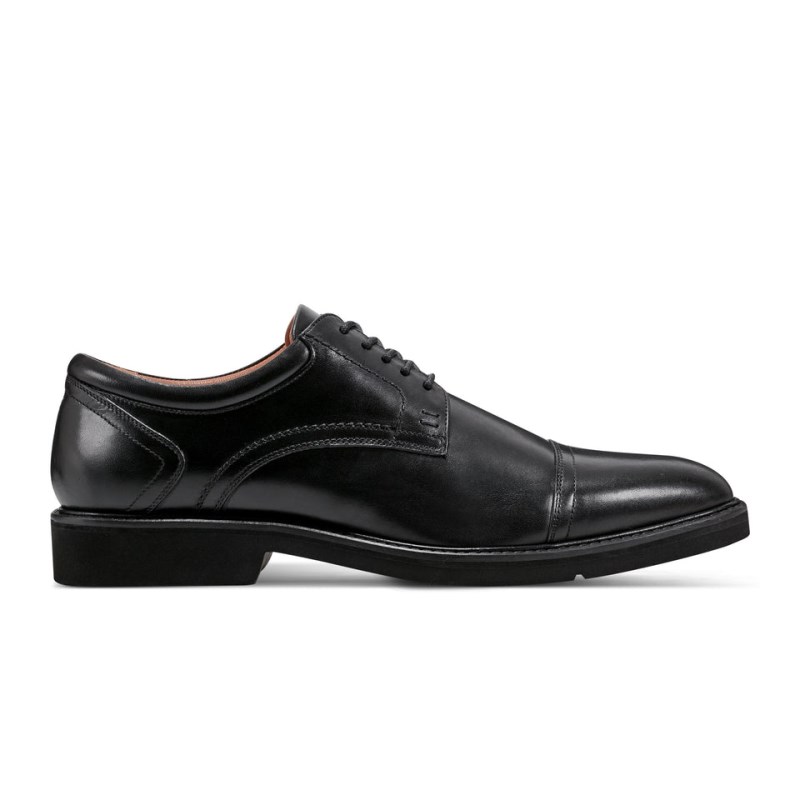 Men Rockport Findlay Dress Lace-up Almond Toe Oxford Shoes Black USA | PM9-96099