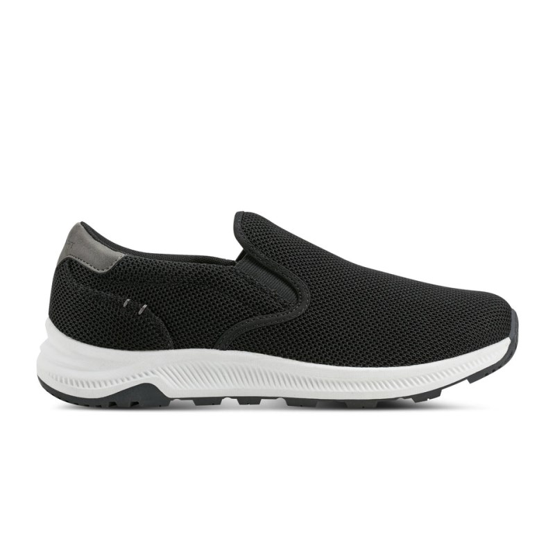 Men Rockport Fulton Slip-On Sneakers Black USA | UN1-05220