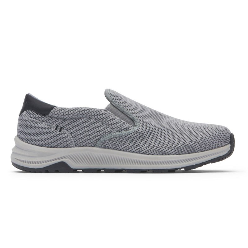 Men Rockport Fulton Slip-On Sneakers Grey USA | EW0-42554