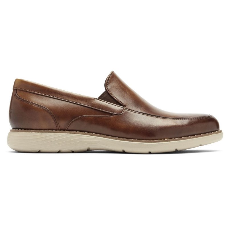 Men Rockport Garett Venetian Loafers Brown USA | UB4-48434