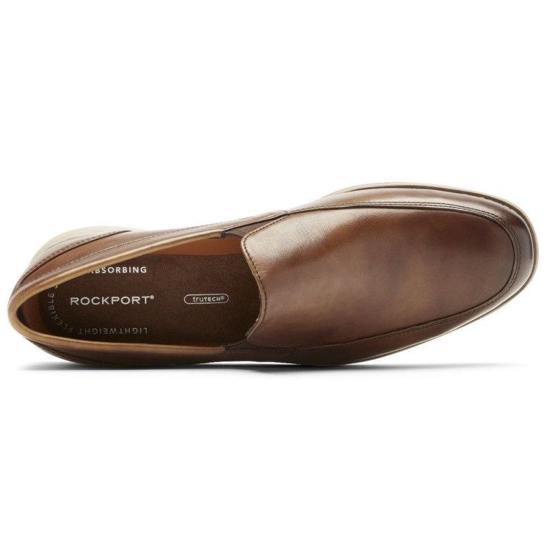 Men Rockport Garett Venetian Loafers Brown USA | UB4-48434