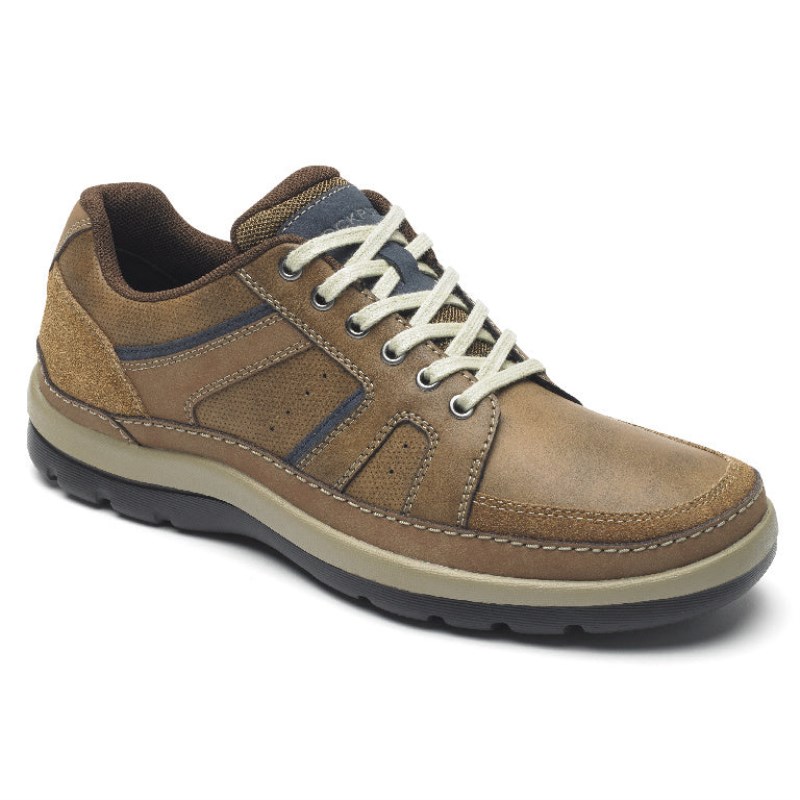 Men Rockport Get Your Kicks Mudguard Blucher Casual Shoes Brown USA | EL0-55705