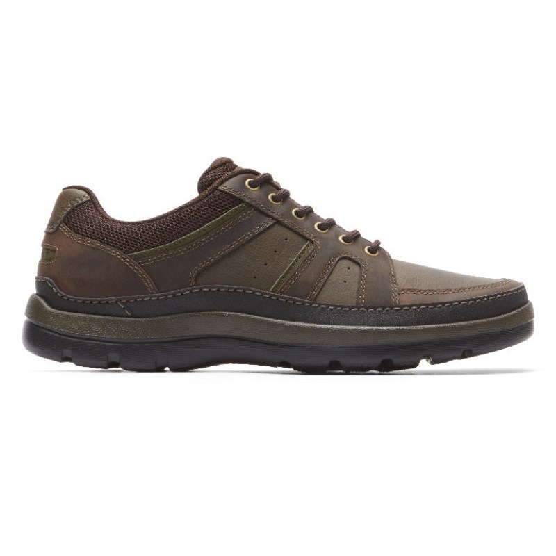 Men Rockport Get Your Kicks Mudguard Blucher Casual Shoes Dark Brown USA | IA3-39093