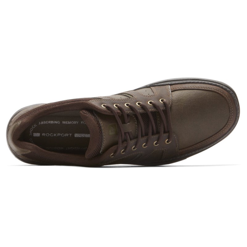 Men Rockport Get Your Kicks Mudguard Blucher Casual Shoes Dark Brown USA | IA3-39093