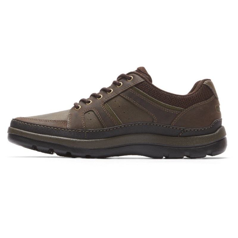 Men Rockport Get Your Kicks Mudguard Blucher Casual Shoes Dark Brown USA | IA3-39093