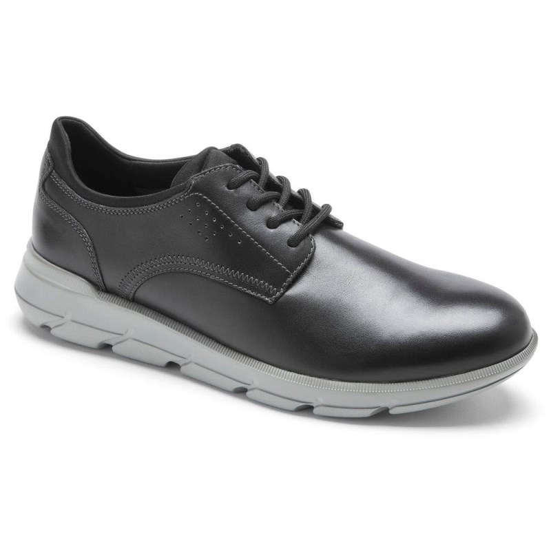 Men Rockport Grady Oxford Shoes Black USA | BP0-87908