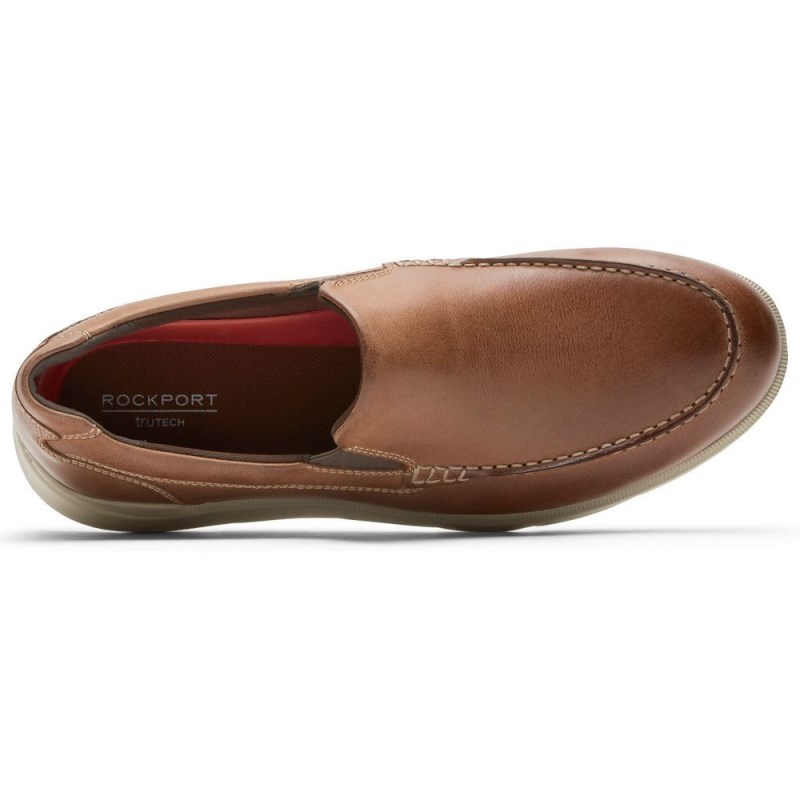 Men Rockport Grady Venetian Loafers Brown USA | SQ7-58075