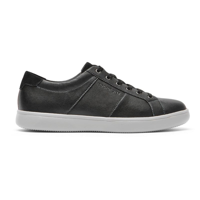 Men Rockport Jarvis Lace-to-Toe Sneakers Black USA | ZM0-99629