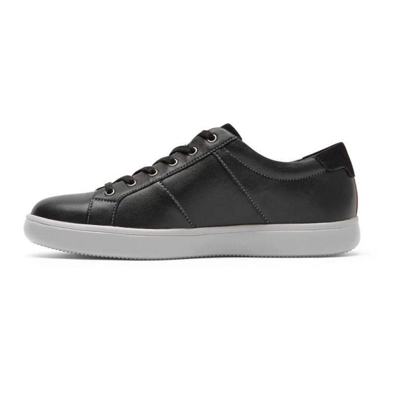 Men Rockport Jarvis Lace-to-Toe Sneakers Black USA | ZM0-99629