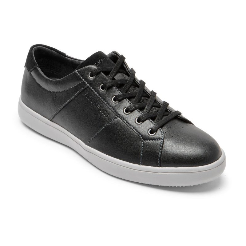 Men Rockport Jarvis Lace-to-Toe Sneakers Black USA | ZM0-99629