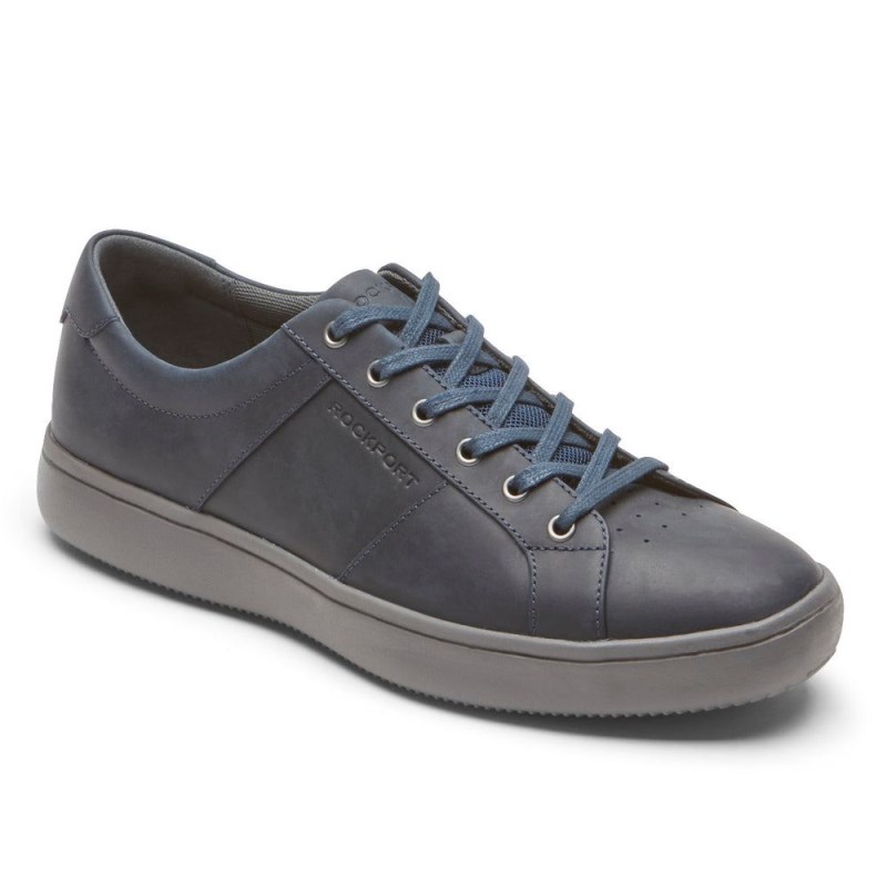 Men Rockport Jarvis Lace-to-Toe Sneakers Navy USA | IK8-49094