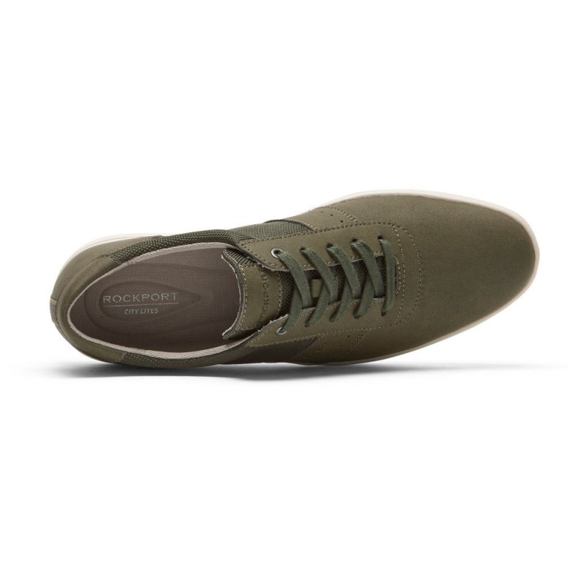 Men Rockport Jarvis Sneakers Olive USA | QQ0-00110